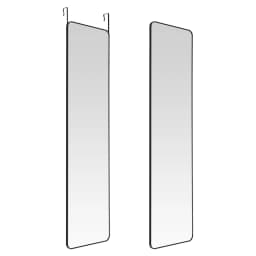 Haodirect Full Length Mirror with Rounded Corners for Hanging on Doors, Wall-mounted Dressing Mirror for Bedroom and Living Room