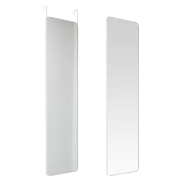 Haodirect Full Length Mirror with Rounded Corners for Hanging on Doors, Wall-mounted Dressing Mirror for Bedroom and Living Room