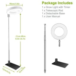 Plant Lights For Indoor Growing Telescopic Fill Lamp LED Full Spectrum Grow Lights For Indoor Plants With 360 Rotation
