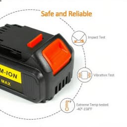 2x8.0Ah Charger Replacement For Dewalt 18V Battery Li-Ion DCB184 DCB184-XJ DCB182 Lithim XR