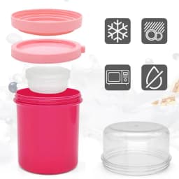 Overnight Oat Cup Glass With Lid And Spoon Double layer Sealed Food Breakfast Cup Portable Cereal Milk Salad Yogurt Cup