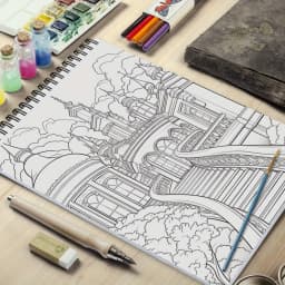 4pcs female characters and magic series of theme coloring books, upgrade and thicken strong durable, high flexibility.