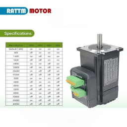 『EU Free Ship』Nema23 Servo Stepper Motor 2N.m Closed Loop Integrated Digital Hybrid 200KHZ 6A DC24V-48V Closed Loop Driver