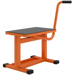 DURHAND 150KG Steel Motorcycle Lift Rubber Platform, Crank Lift Manual Repair Clean Hoist Table Assist Off-Road Dirt Bike