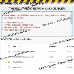 KESS V2 KTAG Software IMMOFF17 Diagnostic for Cars IMMO OFF Car Tools Auto Repair EDC17 MED17 EEPROM Tuning Program Tool NEW VCI