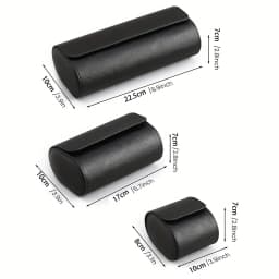 1/2/3 Slots Watch Roll Travel Case Chic Portable Vintage Leather Display Watch Storage Box with Slid in Out Watch Organizers Gif