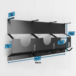 Angle Grinder Wall Storage Mount Metal Wall-Mounted Hanging Shelf Power Tool Organizer Rack for Angle Grinder Cutters Polishers