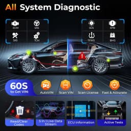 Autel Scanner MaxiCOM MK900 MX900 Bidirectional Diagnostic Tool as MK900BT Pro CAN-FD&DOIP Automotive Diagnostic Scanner FCA