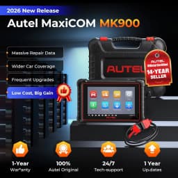 Autel Scanner MaxiCOM MK900 MX900 Bidirectional Diagnostic Tool as MK900BT Pro CAN-FD&DOIP Automotive Diagnostic Scanner FCA