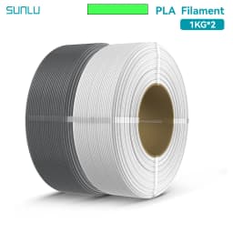 SUNLU 2KG PLA/PETG/PLA PLUS Filament 1.75mm 1KG Without Tray 3D Printer Filament for 3D Pen & Refill Filament