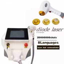 Latest Diode laser Hair Removal Device Three Wave Long Power High Configuration Painless Permanent 808 1064 755NM