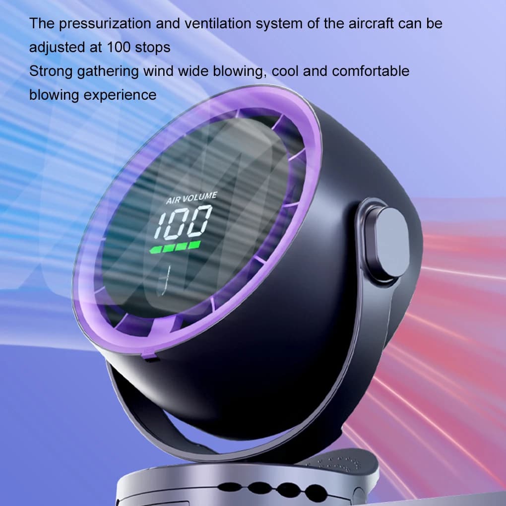 Electric Fan Desktop Fan Clip/stand/three Uses Noise Reduction Blade Brushless Motor Portable Fan