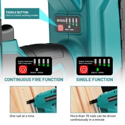 YEARTOP F10-F32 Electric Brushless Nail Staple Guns Battery Stapler Nailer Cordless Woodworking Nailing For Makita 18V Battery Y