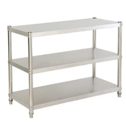 3-Tier Stainless Steel Table,Kitchen Work Table,Height Adjustable Table Workshop Workshop 30 kg Per Layer Suitable for Kitchens