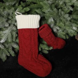Knit Comfortable And Exquisite Large Capacity Christmas Gift Socks To Hold All Gifts And Other Gifts Type i