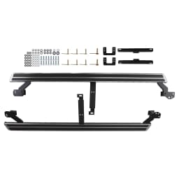 Running Board Side Steps Pair for Audi Q7 2016-2023 4M Aluminum Protection Black