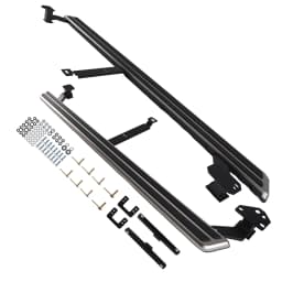 Running Board Side Steps Pair for Audi Q7 2016-2023 4M Aluminum Protection Black