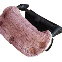 Newborn Baby Winter Warm Pram Pushchair Armrest Infant Button Knit Swaddle Wrap