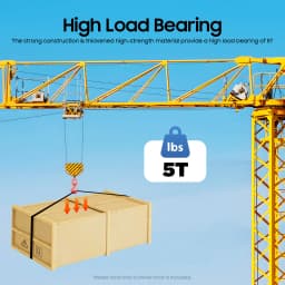 5T Locking Swivel Hook, Heavy Duty Swivel Lifting Hook with Safety Latch for Trailers, Trucks, Construction
