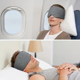 Comfortable full coverage eye mask, suitable for sleeping on trains, airplanes, and during travel