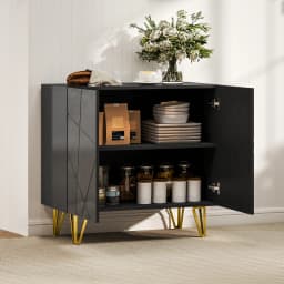 HOMCOM Storage Cabinet, Sideboard with Adjustable Shelf