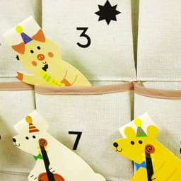 Christmas Advent Calendar Door 24 Pockets Biscuits Coins Organizer Kids Room Bedroom Sundries Holiday Decoration