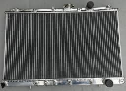 ALUMINUM RADIATOR + FANS For MITSUBISHI LANCER EVO 1 2 3 1992-1996 92 93 96 MT 1993 1994 1995 1996 94 95