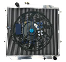 Aluminum radiator+FAN For Toyota 4 runner KZN185 3.0L Diesel 1996-2002 97 98 99 00 01 02 MT 1997 1998 1999 2000 2001 Manual