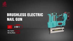 Brushless Electric Nail Gun F15-F50 K410-K4 Cordless 2in1 2Gear Stapler Framing Nailer Power Tool For Makita 18V Battery Pin