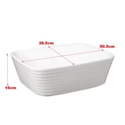 Voltsify Modern White Square Countertop Bathroom Sink