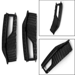 Artudatech Left/Right Bumper Fog Light Lamp Cover Grille Grill For Audi A4 S-line S4 2013-2015 2014