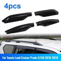 4pcs Roof Rack Rail End Protection Cover Cap Roof Rack Cover Roof Rail Rack Cover for Toyota Land Cruiser Prado 150 2010-2023
