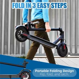 Emoko HT-T4 Pro Electric Scooter Foldable 350W Motor 36V10.4Ah Battery 8.5 Inch Tires Folding E-scooter App Support Disc Brake