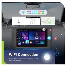 Podofo 4GB 64GB Carplay Android Auto Car Radio 7 Inch For Transit Fiesta Focus Galaxy Mondeo Fusion Kuga C-Max S-Max Connect