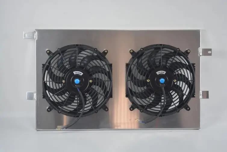 Aluminum Shroud + Fan For 2008-2019 09 Ford Edge Flex Taurus SE SEL V6 MT