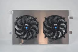 Aluminum Shroud + Fan For 2008-2019 09 Ford Edge Flex Taurus SE SEL V6 MT
