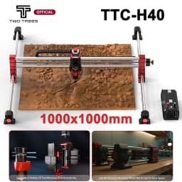 Twotree TTC-H40 CNC Engraving Machine 500W Spindle Motor 3Axis/4Axis 1000x1000x100mm for Stainless Steel Wood CNC Router Machine