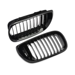 Front Bumper Kidney Grill Fit for BMW E46 4 DOOR Sedan 320i 325i 325Xi 330i 330Xi LCI Facelift 2002 2003 2004 2005 Gloss Black