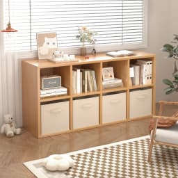 BonChoice Foldable Storage Cubes 30x30x30cm with Handle Pack of 6, Fabric Open Storage Bins Wardrobe Organization