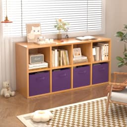 BonChoice Foldable Storage Cubes 30x30x30cm with Handle Pack of 6, Fabric Open Storage Bins Wardrobe Organization