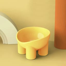 Tieker Anti-dumping Neck Guard Pet Feeding Bowl Macaron Color Cat Food Bowl Pet Feeding Supplies