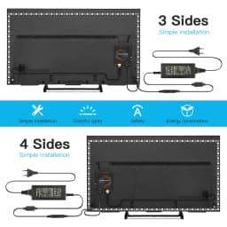1/2/3/4/5m DIY Ambient TV PC Dream Screen USB LED Strip HDTV Computer Monitor Backlight Addressable WS2812B LED Strip Full Set