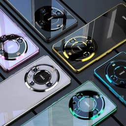 Magic6 Magic5 Lite Luxury Plating Clear Case For Huawei Honor Magic 6 5 Lite 5g Soft Silicone Transparent Back Cover 6lite 5lite