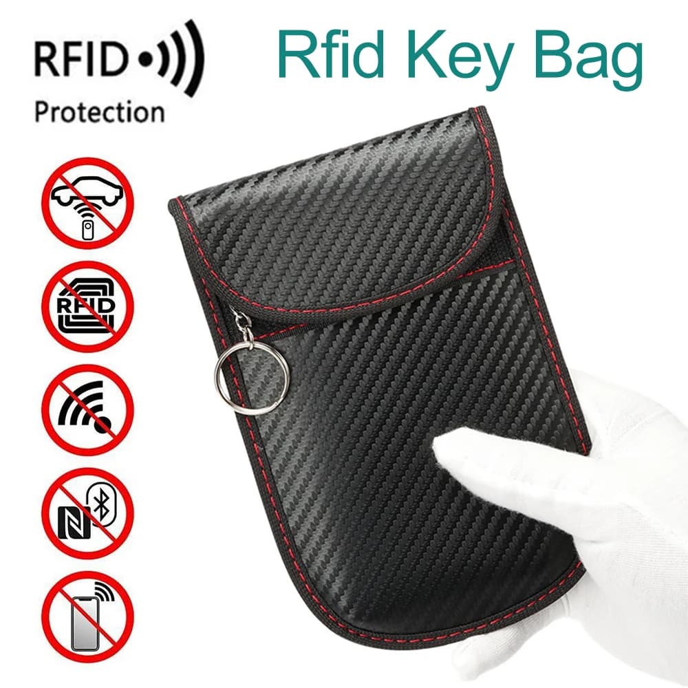 2x Car Key Signal Blocker Case Cage Pouch Keyless Blocking Bag