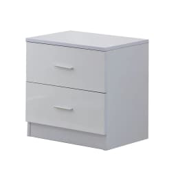 HOMCOM High Gloss 3 Trio Wardrobe Set Drawers Bedroom Furniture Chest Bedside