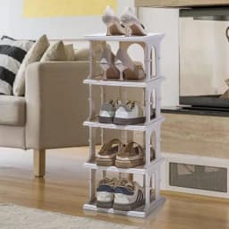 Foldable Shoe Storage Rack Portable Multi-Tier Shoe Organizer Rack Organizer Simple No Assembly Storage Rack Large Capacity Shoe