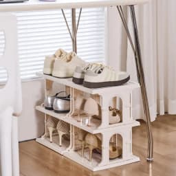 Foldable Shoe Storage Rack Portable Multi-Tier Shoe Organizer Rack Organizer Simple No Assembly Storage Rack Large Capacity Shoe