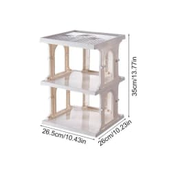 Foldable Shoe Storage Rack Portable Multi-Tier Shoe Organizer Rack Organizer Simple No Assembly Storage Rack Large Capacity Shoe