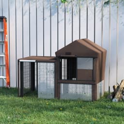 PawHut Rabbit Hutch Cover, Bunny Guinea Pig Cage Water-Resistant Protector
