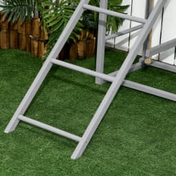 PawHut Chicken Activity Play Chicken Coop with Swing Set for 3-4 Chickens, Grey